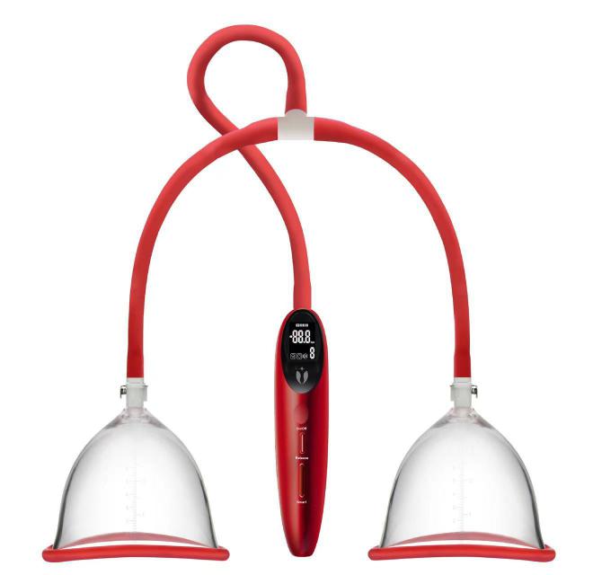 Masturbator for Women Electric Breast Sucking Pump Wearable Quality Sexy Toy Massager Breast Enlargement Vacuum Pump Twin Cups%