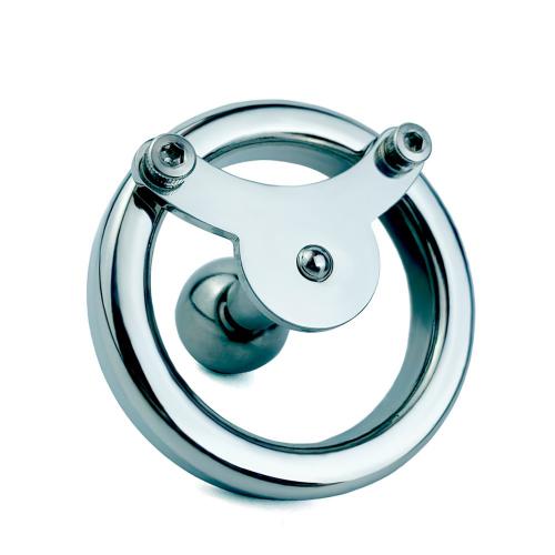 Men's Stainless Steel Flat Penis Lock Short Cock Cage Lower Body Chastity Device Sex Toys