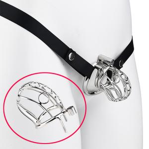 Metal Male Chastity Cock Cage Cock Lock BDSM Sex Toy Bondage Game Strop on Bird Cage