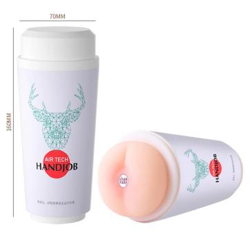 Milk Tea Cup Male Masturbators Pocket Pussy with Realistic Skin Texture Vaginal Anal Mouth 3 Options Men Sex Toys for Men%