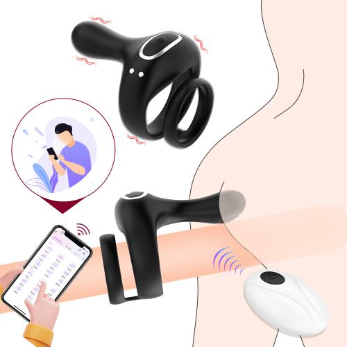 Penis Cock Ring Vibrator Male Prostate Massager APP Remote Masturbators Men Sex Toys for Men Woman Couples Penis Stimulator%