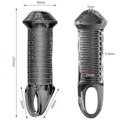 Penis Extender for Men Penis Sleeve Cock Enlarger Male Length and Girth Extender Male Delay Ejaculation Enhancement Xx Hot%