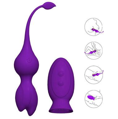 Powerful Dual Heads Brush Vibrator Sex Toy  for Women Anal Vagina Stimulator Mini Rechargeable Vibrator for Female Masturbation