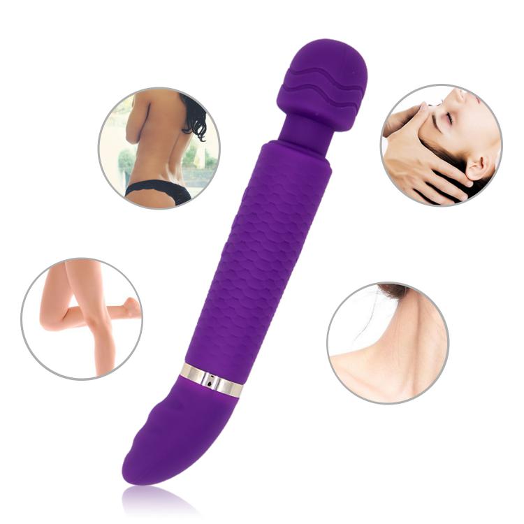 Powerful Silicone Toys Double Motor Vibrator Electric AV Wand Massager Rechargeable Handheld Wireless Adult Sex Toys for Woman