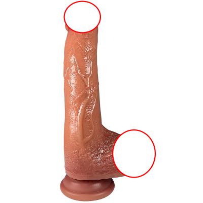 Realistic Dildo Sex Toys Skin-Like Huge Thick Dildo with Suction Cup Lifelike Silicone Dildo Vagina Anal Stimulation Adult Toys