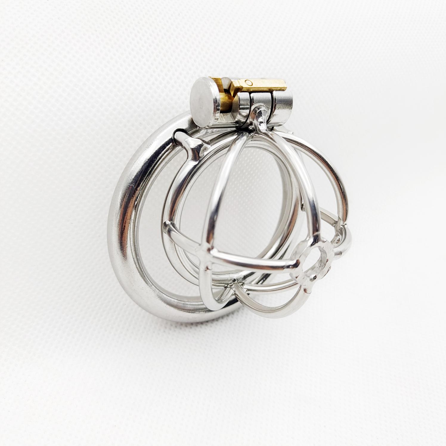 SM Metal Chastity Device Chastity Cage Penis Lock Sex Toys for Men