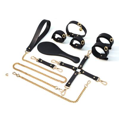 Safe Pu Leather Restraint Suit Sex Toys for Woman Couple