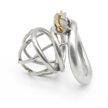 Silver Metal Hollow Out Male Bondage Chastity Locks Device  Bdsm Slave  Small 3 Ring Cock Cage Sex Game Toys