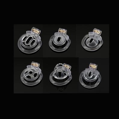 Small Inverted Cuckold Chastity Cage with Positive Chastity Lock Cock Ring New Bondage Set for Male Sex Products