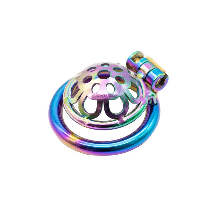 Small Metal Male Chastity Device Bird Cage Adult Confine Device Penis Ring Toys Sex Adult for Men
