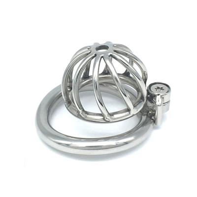 Stainless Steel Male Chastity Device Short Cock Cage for Men Cuckold Penis Bondage Lock Sex Toys