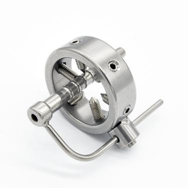 Stainless Steel Male Spiked Chastity Device Cock Cage Penis Lock with Urethral Sound