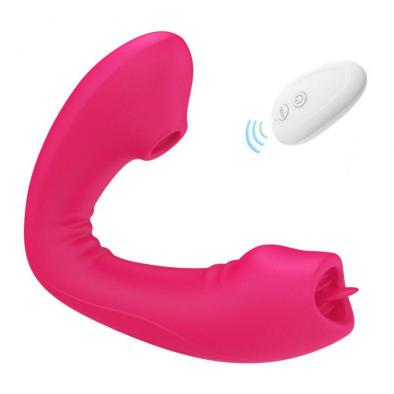 Tongue Licking Vibrator Sex Toy for Women Erotic Adult Clitoris Stimulate U Type Vibrator for Couple Female Masturbate Sex Shop%