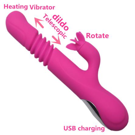 USB Charging Consolador De Calefaccion Clitoris Rotate Vibrator Stretchable Maquina Sex G-spot Vibrator Sexspielzeug Fur Frauen%