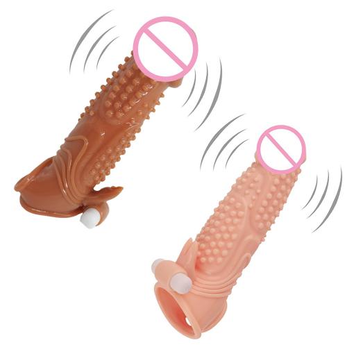 Vibrador De Manga Vibrator Sleeve Imitating Penis Ring Enlargement Sex Toys for Men Condom Male Cock Extender Dildo Enhancer%