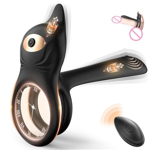  Vibrating Cock Ring 3 in 1 Penis Ring Vibrator with 10 Vibration Modes G-Spot Clitoral Stimulator Adult Sex Toy