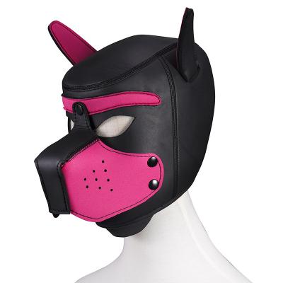 2025 New Come Sex Cosplay Role Playing Fun Dog Headgear Neoprene Puppy Hood  for Couple Sex