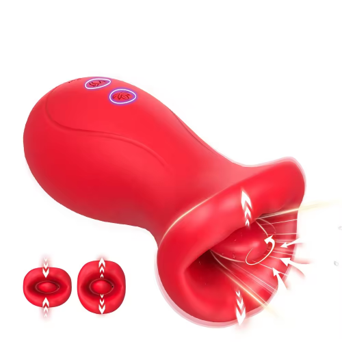 4 IN1 Adult Sex Toys Big Mouth Sucking Vibrators Breast Nipple Sucking Tongue Licking Vibrator for Woman