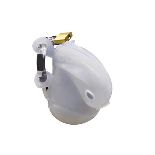 Adjustable Padlock Male Silicone Chastity Locks Lower Body Bondage Cock Cage Crossdressing Tools Adult Sex Toys