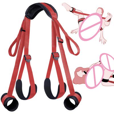 Adult Toys Sex Straps Neck to Wrist Thigh Sex Sling Ankle Kits with Adjustable Sex Toys BDSM Bondage Restraints Adult Couples