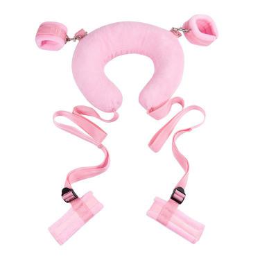 Adult Women Products Ankle Leg Foot Fetish Neck Collar Self Bondage Nylon Sex Handcuffs Restraint Sex Pillow