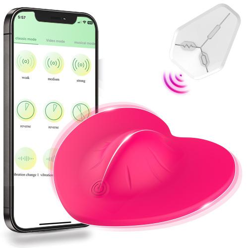 App Remote Control Vibrator for Panties Wearable Vibrator with Rolling Balls Butterfly Clitoral Stimulator Adult Toys for Women