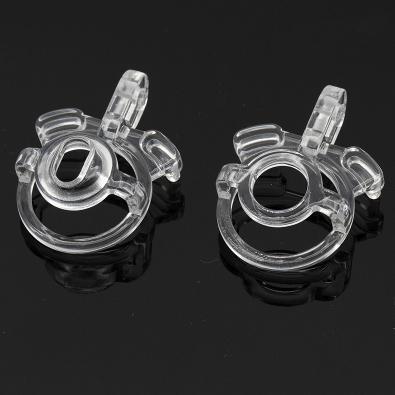 Bdsm Short clear Plastic Chastity Locks Device Gay Bird Cock Cage Penis Rings Adult Sex Games Toys for Men
