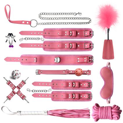Bundle Tight Binding 12pcs/Sets Bondage Kit Adult SEX Toys for Couple Women Supplies