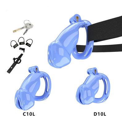 Dildos Plastic Small Male Wearable Chastity Locks Cock Bondage Cage With Four Rings Sex Toys for Men