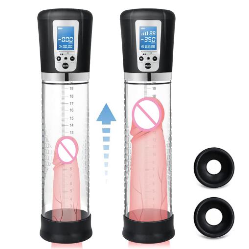 Electric Vacuum Vibrating Penis Pump with Pocket Pussy Penis Enlargement Extend Pump Penis Enlarge Air Pressure