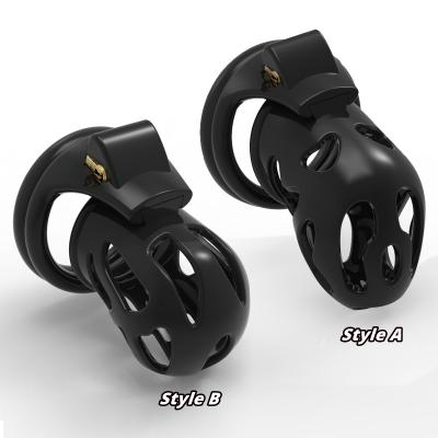 High Quality Plastic Slave Penic Lock Cock Cage Bondage Chastity Device for Males