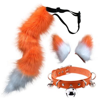 Manufacturer Direct Sales Christmas Cosplay Party Comfortable Plush Fox Wolf Headband Ears and Tail Set for Women