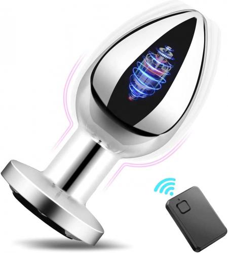 New Wholesale 10 Frequency Vibrating Butt Plug with Remote Control Wireless Anal Plug Vibrator for Women