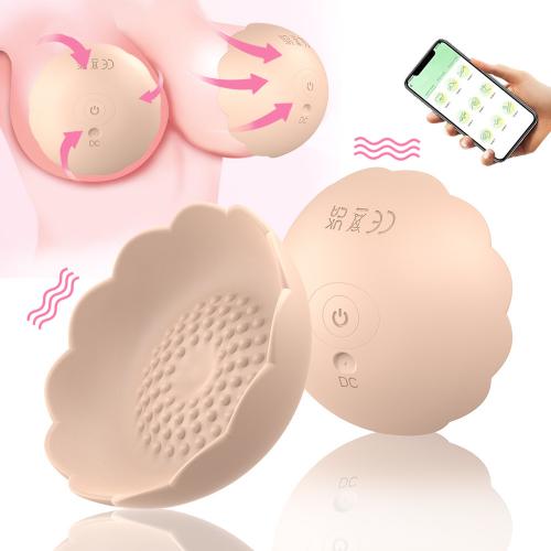 Nipple Pasties Vibrators Breast Massager Wholesale Vibrating Nipple Covers Invisible App Vibrators Sex Toys for Woman