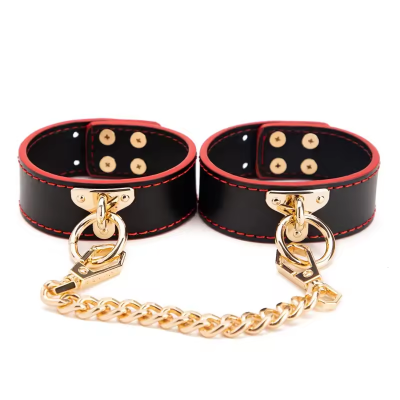 PU Leather Collar Necklace for Gift BDSM Bondage Punk Choker for Couples