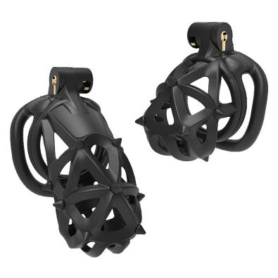 Plastic Barbed Head Male Chastity Cage Device Penis Lock  Sex Toys for Man