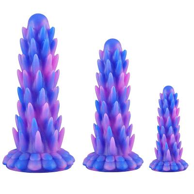 Realistic Thick Silicone Dildo Adult Sex Toy for Women Colorful Flexible G-spot or Anal Stimulator With Suction Cup Penis