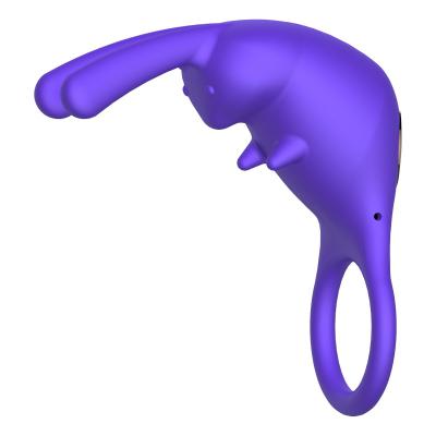 Rechargeable Silicone Rabbit Sexual Penis Sexy Toys  Cock Vibrator Ring for Men for Couple Men Adult Sex Toys