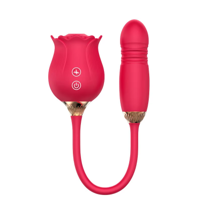 Red Rose Sex Toys Clitoral Sucking Vibrator Suction Rose Dildo Clit Sucker Nipple Stimulator Tongue Licking Vibrator  for Women