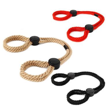 Sex Restraints Ankle Cuffs BDSM Bondage Adjustable Handcuffs Anklets Sex Toys Cotton Ropes Wrist Cuffs Adult SM Game for Women