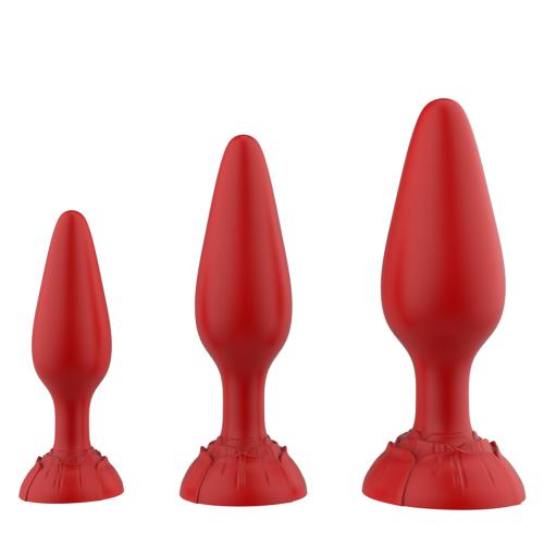 Silicone Butt Plugs Soft Anal Sex Toys Kit Jeweled Anal Plugs Toys Anal Training Adult Sex Toys Games Butt Plug