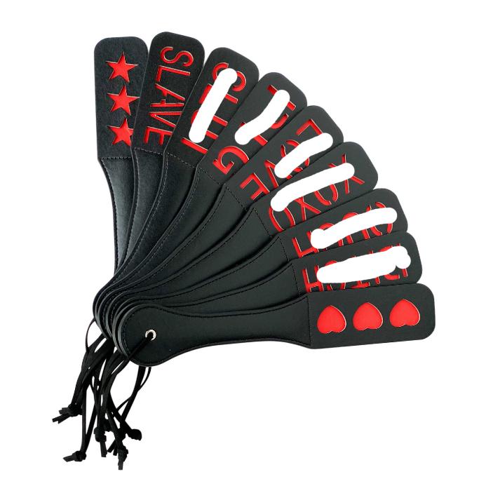 Spanking Paddle BDSM Faux Leather Spanking Paddle for Sex Play Length Paddle for Adults Adult SM Game for Women