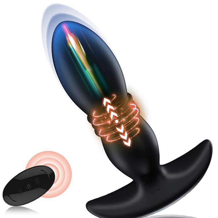 Thrusting Anal Vibrator Prostate Massager for Men Women P Spot Vibrator Butt Plug Sex Toy Anal Play Masturbation