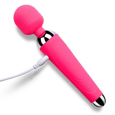 USB Rechargeable Magic Vibrating Wand Muti-Speed Silicone AV Rod Stick Big Head USB Rechargeable Magic Vibrating Wand for Women