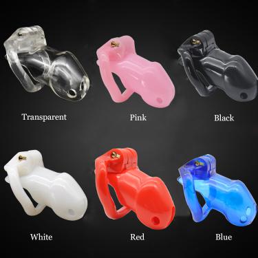 V2 Standard Size Plastic Cock Cage Penis Lock Device Resin Chastity Device for Male