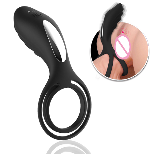 Vibrating Cock Ring USB Charging Penis Ring Clitoral Stimulator Pene Stay Long Ejaculation Extend Toy for Men Women