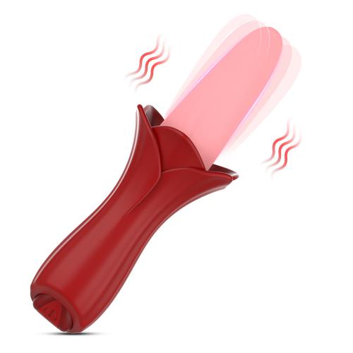  2024 New Design Silicone Sex Women Adult Vibrating Woman Sexy Toys Vaginal Massager Female Rose Suck Tongue Licking Vibrator