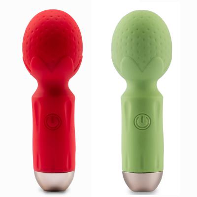  2024 New Lady Gay Female Silicone ABS Wireless Portable Women Small Strawberry Sex Toy Vibrator for Women Mini AV Wand