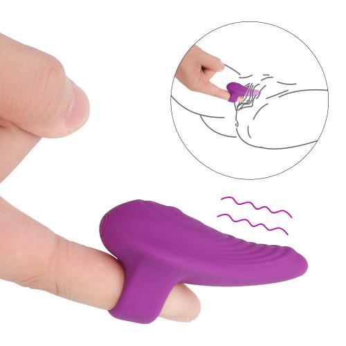  Hot Popular Female Silicone Portable Mini Clitoral Massager G Spot Finger Sleeve Vibrator Jelly Finger Vibrator