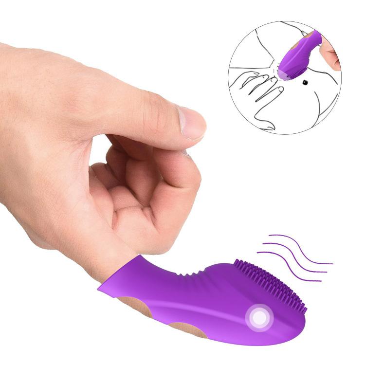  Hot Popular Female Silicone Portable Cheap Finger Sleeve G Spot Mini Vibrator Clitoral Massager